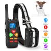 Dog Training Collar Dog Shock Collar with Remote IP67 Waterproof 300mAh Rechargeable 1640ft Remote Dogs Pet Trainer with LED Light Beep Vibra