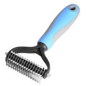 Dog Grooming Rakes 2 Sided Undercoat Rake Pet Dematting Shedding Comb Pet Grooming Tool for Pet Dogs Cats Medium & Long Hair Pet Detangler Tool Remove