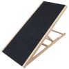 Foldable Wooden Dog Ramp for High Beds Non Slip 4 Heights Adjustable Pet Ramp for Couch Car SUV 176LBS Load