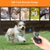 Dog Training Collar IP67 Waterproof Petrainer 500mAh Rechargeable 500 Yard Remote Control 3 Modes LCD Display