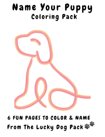 Name Your Puppy 🐾 6 Printable Dog Coloring Pages for Kids