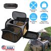 Expandable Pet Carrier Airline Approved Dog Carrier Collapsible Soft Carrier Bag with Removable Fleece Pad Pockets Breathable Mesh Adjustable