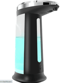 Automatic Soap Dispenser 16.9OZ Anti-slip Sensor Refillable Hand Gel Desktop Dispenser 2 Drop Volume Adjustment