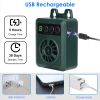 Ultrasonic Anti-barking Device 49.2Feet Sensing Sonic Bark Deterrent with 4 Ultrasonic Frequency Levels 4 Sensitivity Levels Indoor Outdoor Dog Bark