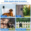 Ultrasonic Anti-barking Device 49.2Feet Sensing Sonic Bark Deterrent with 4 Ultrasonic Frequency Levels 4 Sensitivity Levels Indoor Outdoor Dog Bark