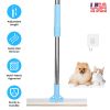 Pet Hair Removal Rake With 54.33in Adjustable Telescopic Rod Multi-Fabric Dog Hair Scraper Lint Shaver For Carpet Rug Clothes Couch
