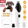 Dogs Pet Nail Grinder USB Rechargeable Pet Electric Nail Trimmer Clipper 3500RPM Paws Trimming Shaping Smoothing Grinder w/ 5Hrs Work Time