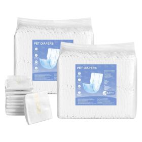 Male Dog Diapers – Disposable Dog Wraps Super Absorbent (96 Count, Medium)