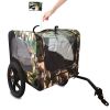 Camouflage Foldable Bicycle Trailer Bike Trailer for Camping Pet Dog Luggage Carry