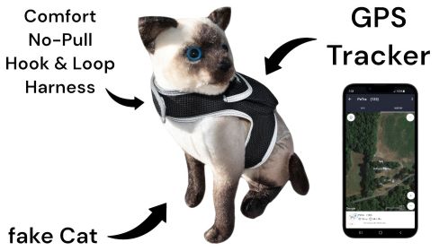 Mini Waterproof GPS GSM GPRS Realtme Collar Pet Tracker w/ Power Alert Size:L