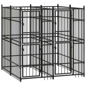 Outdoor Dog Kennel Steel 39.7 ft