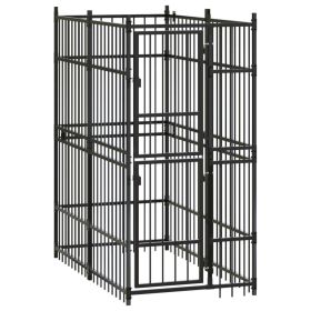 Outdoor Dog Kennel Steel 19.8 ft