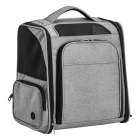 Pet Carrier Backpack, Expandable Dog Carrier with Front & Back Extension, Breathable Mesh Travel Backpack for Small Dogs