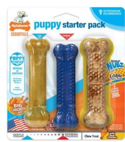 Nylabone Puppy Starter Pack - Up to 25 lbs.
