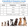 Ultrasonic Anti-barking Device 49.2Feet Sensing Sonic Bark Deterrent with 4 Ultrasonic Frequency Levels 4 Sensitivity Levels Indoor Outdoor Dog Bark