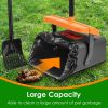 Dog Pooper Scooper Kit – Heavy Duty Rake & Bin with Long Handle & Waste Bags