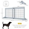 Freestanding Dog Gate Extra Wide Adjustable Pet Barrier for Doorways 72 Inch