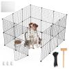 Small Animal Playpen with Door Dog Metal Playpen Small Medium Puppy Kennel Small Animal Cage Metal Wire Fence For Indoor Outd