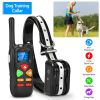 Dog Training Collar Dog Shock Collar with Remote IP67 Waterproof 300mAh Rechargeable 1640ft Remote Dogs Pet Trainer with LED Light Beep Vibra