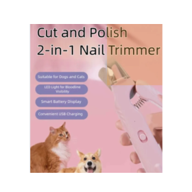 2-in-1 Pet Nail Clipper & Grinder with LED Light – Safe, Stress-Free Grooming