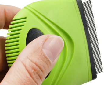 Pet Life 'Grazer' Handheld Travel Grooming Dog Flea And Tick Comb