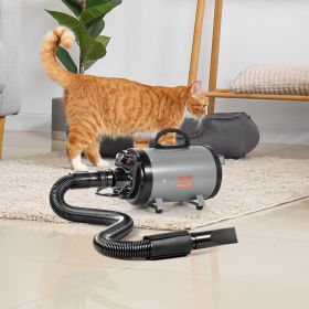 Dog Dryer, Pet Grooming Dryer, Pet Hair Dryer With 4 Nozzles And Extendable (Option: Multicolor)