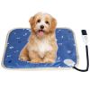 Pet Heating Pad Electric Dog Heating Mat Waterproof Warming Blanket with 9 Heating Levels 4 Timer Setting Constant On Function Chewing-resistant S/