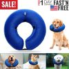 Dog Protective Inflatable Collar Pet Puppy Not Block Vision E-Collar Adjustable Pet Recovery
