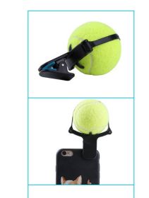 Pet photo props toy pet photo selfie artifact funny dog camera phone clip tennis selfie clip (Option: Green)