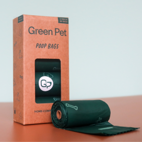 Home-Compostable Poop Bags (Color: 60 pieces, size: 4 Pack)