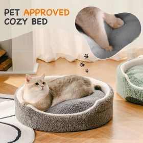 Washable Pet Bed For Small Pets- 23x23x7 Inch Orthopedic Dog Bed With Non-Slip Bottom, Plush Round Bed For Puppies (Option: WP131)