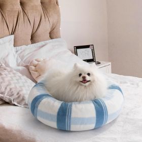 Calming Donut Dog Bed – Plush Washable with Non-Slip Bottom (23") (Option: WP160)