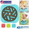 Dog Slow Feeder Bowl Pet No Gulp Feeder Bowl Anti-Bloat Feeding Plate