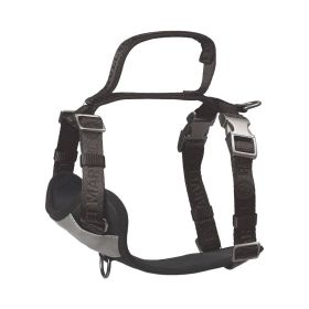 Adjustable Dog Harness with Embroidered Stylish Design and Comfortable Fit (Option: Grey-Small)