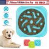 Dog Slow Feeder Bowl Pet No Gulp Feeder Bowl Anti-Bloat Feeding Plate