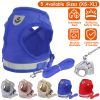 Pet Mesh Harness Dog Leash Set Reflective Chest Strap Adjustable Puppy Vest For Puppies Breeds Pets Walking Outdoor