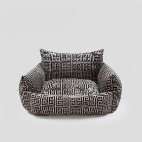 Obsidian Dog Sofa (Color: Black & tan)