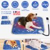 Pet Heating Pad Electric Dog Heating Mat Waterproof Warming Blanket with 9 Heating Levels 4 Timer Setting Constant On Function Chewing-resistant S/