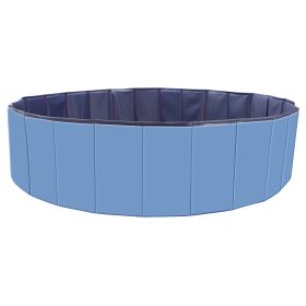 Foldable Pet Swimming Pool PVC Dog Swim Pool Bathing Tub Playmat Pools (Option: 1Pc Blue)
