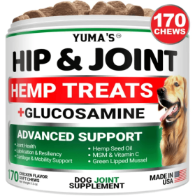Hemp Hip & Joint Supplement for Dogs – Glucosamine & MSM Mobility Support (Option: 1pc)