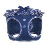 Polka Dot Dog Harness with Choke Free Design and Adjustable Comfort Fit