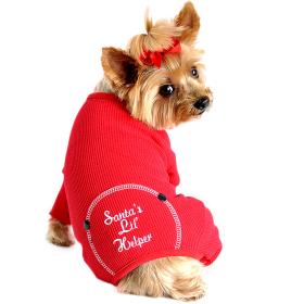 Christmas Dog Pajamas (Color: Santa's Lil' Helper, size: X-Small)