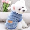Pet Sweater; Warm Winter Plush Dog Sweater Knitwear Vest; For Small & Medium Dogs