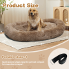 Large Dog Bed – Soft Washable Dog Bed with Non-Slip Bottom (67x43x8)