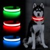 Solar And USB Rechargeable Light Up Pet Collar Waterproof LED Dog Collars For Night Walking