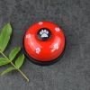 Pet training bell dog paw print bell ringer pet trainer bell ringer