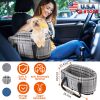 Console Pet Car Seat with Storage Pocket Booster Car Seat Portable Pet Travel Bag Machine Washable Pet Seat Fit For Small Pets