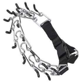 Adjustable Dog Choke Collar Training Chain Dog Necklace with Buckle for Small Medium Large Dogs (Option: L)